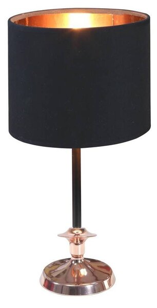 Moderní stolní lampa VIOLINO - 1xE14, 40W, černá / měděná