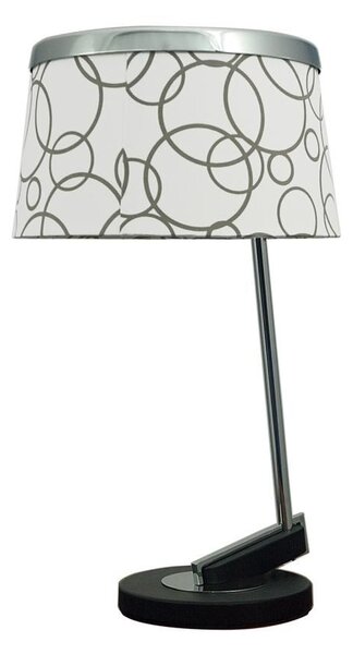 Moderní stolní lampa IMPRESJA - 1xE27, 60W, bílá / černá