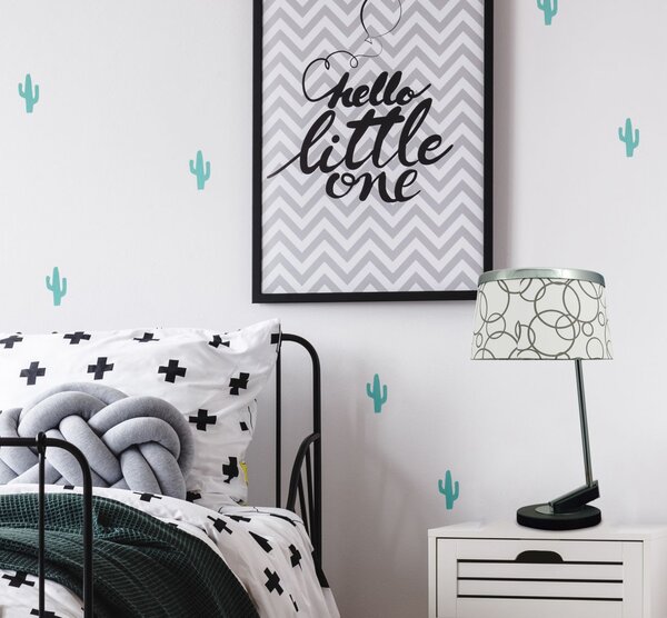 Moderní stolní lampa IMPRESJA - 1xE27, 60W, bílá / černá