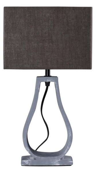 Moderní stolní lampa FEMO - 1xE27, 60W, šedá / hnědá