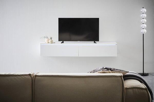 NÍZKÁ KOMODA, bílá, 180/30/33 cm Boxxx - Komody bílé, Online Only