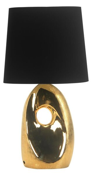 Designová stolní lampa HIERRO - 1xE27, 60W, černá / zlatá