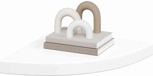 VidaXL Nástěnné rohové police 2 ks 35 x 35 x 3,8 cm MDF [323908] Barva: dub