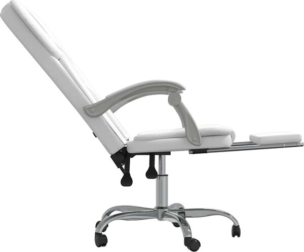 VidaXL Polohovací kancelářská židle umělá kůže [349624] Barva: Hnědá