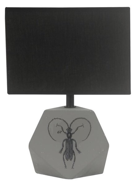 Stolní moderní lampa ANIMI - 1xE14, 40W, světlá šedá / černá