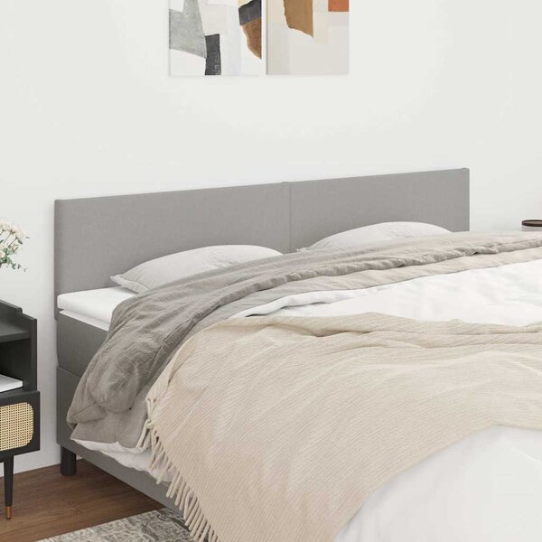 VidaXL Čelo postele 2 ks 100x5x78/88 cm textil [345850] Barva: Modrá