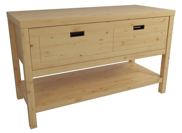 Koupelnová skříňka pod umyvadlo Naturel Dolce 120x72,5x51 cm hnědá COUNTRY120ZBUMNA