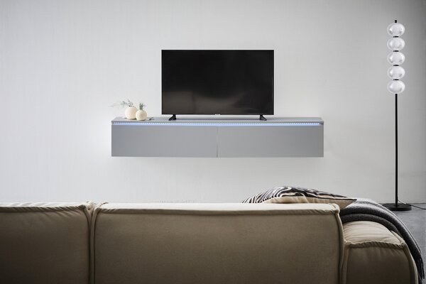 NÍZKÁ KOMODA, šedá, 180/30/33 cm Boxxx - TV stolky & komody pod TV, Online Only