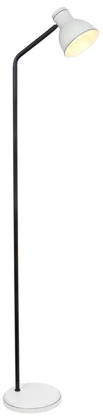 Moderní stojací čtecí lampa ZUMBA - 1xE27, 40W, bílá / černá