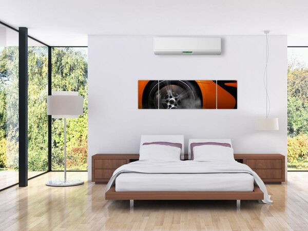 Obraz - Oranžový sporťák (170x50 cm)