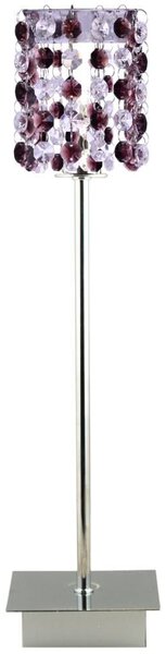 Moderní stolní lampa CLASSIC - 1xG9, 40W, chromovaná / vínová