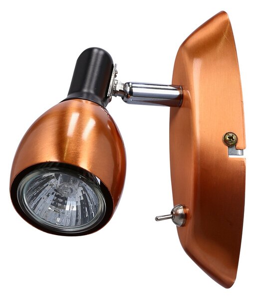 Nástěnné bodové osvětlení CROSS - 1xGU10, 50W, měděné