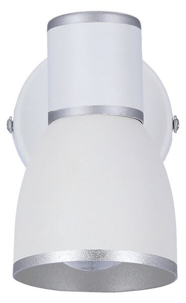 Bodové nástěnné osvětlení FIDO - 1xE14, 40W, chromované / bílé