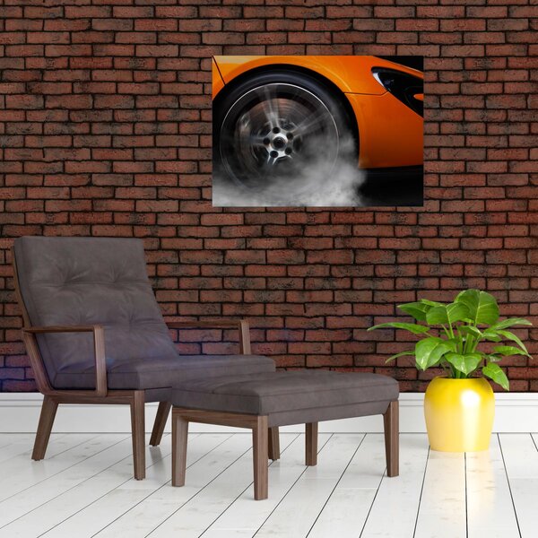 Obraz - Oranžový sporťák (70x50 cm)
