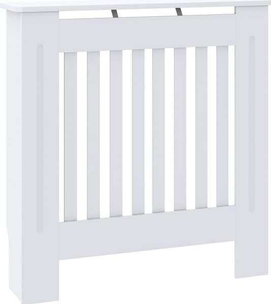 VidaXL Kryt radiátoru 78 x 19 x 81,5 cm Kompozitní dřevo [325562] Barva: Bílá