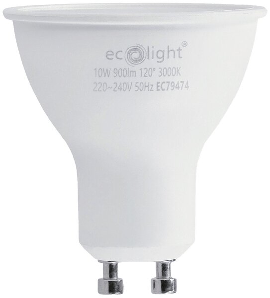 6x LED žárovka GU10 10W teplá bílá ECOLIGHT