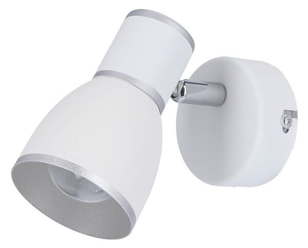 Bodové nástěnné osvětlení FIDO - 1xE14, 40W, chromované / bílé