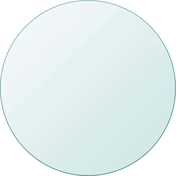 VidaXL Stolní deska Ø 70 x 0,8 cm tvrzené sklo mramorový design [244616] Barva: transparentní