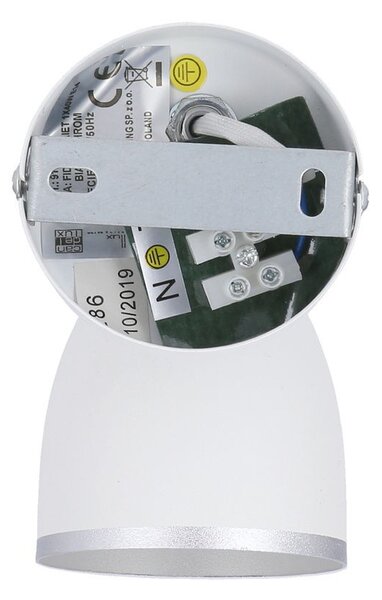 Bodové nástěnné osvětlení FIDO - 1xE14, 40W, chromované / bílé