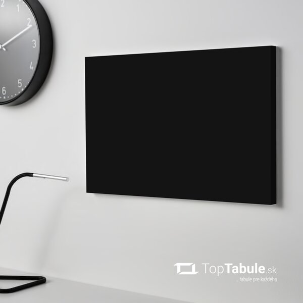 Toptabule.sk Bezrámová magnetická tabule ČERNÁ 100x40 cm