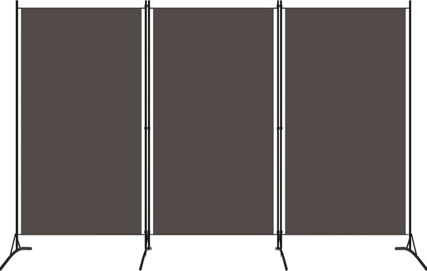 VidaXL 3dílný paraván 260 x 180 cm [42039197] Barva: Bílá