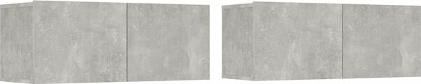 VidaXL TV skříňky 2 ks 80 x 30 x 30 cm kompozitní dřevo [820463] Barva: Bílá
