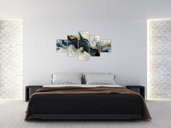 Obraz - Mramorovaná kresba (125x70 cm)
