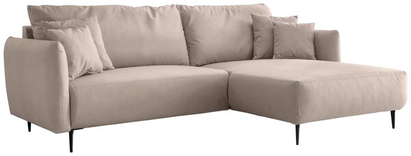 ROHOVÁ SEDAČKA, textil, béžová Livetastic - Sedací soupravy, Online Only