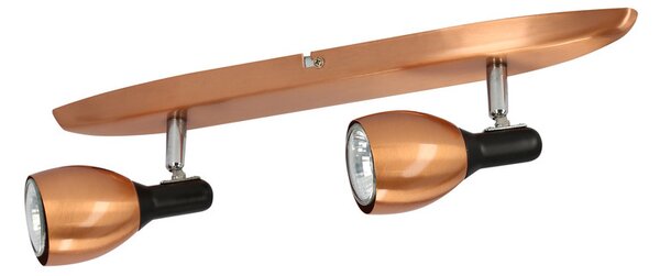 Nástěnné / stropní bodové osvětlení CROSS - 2xGU10, 50W, měděné