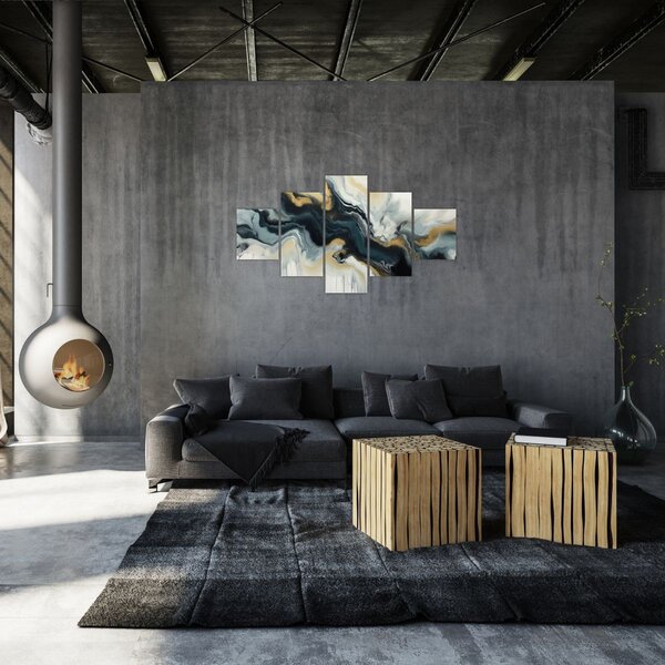 Obraz - Mramorovaná kresba (125x70 cm)