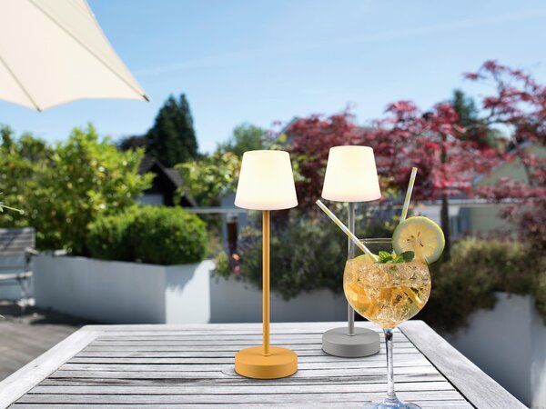 STOLNÍ LAMPA NA BATERIE, tlačítkový spínač, 11,00/39,00 cm - Online Only svítidla, Online Only