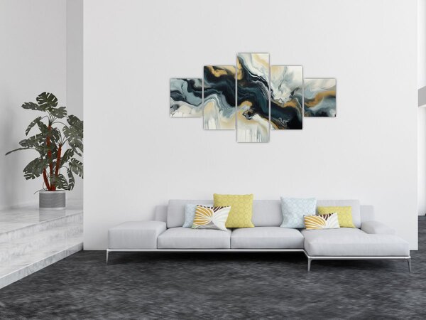 Obraz - Mramorovaná kresba (125x70 cm)