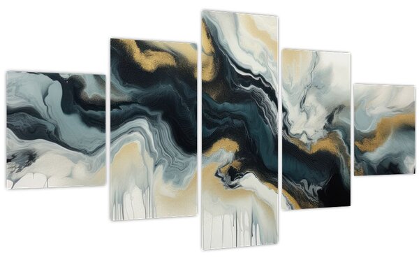 Obraz - Mramorovaná kresba (125x70 cm)
