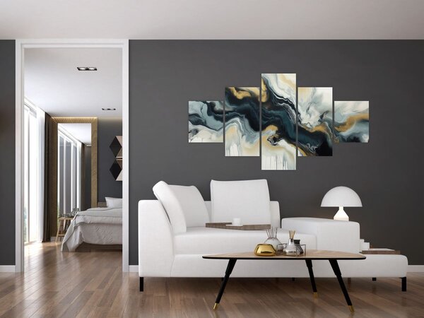 Obraz - Mramorovaná kresba (125x70 cm)