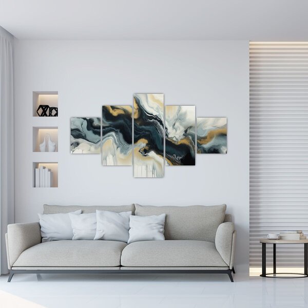 Obraz - Mramorovaná kresba (125x70 cm)
