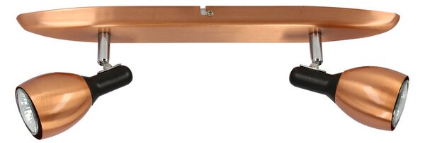 Nástěnné / stropní bodové osvětlení CROSS - 2xGU10, 50W, měděné