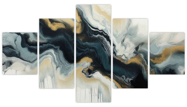 Obraz - Mramorovaná kresba (125x70 cm)