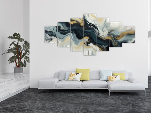 Obraz - Mramorovaná kresba (210x100 cm)