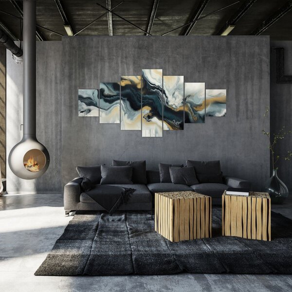Obraz - Mramorovaná kresba (210x100 cm)