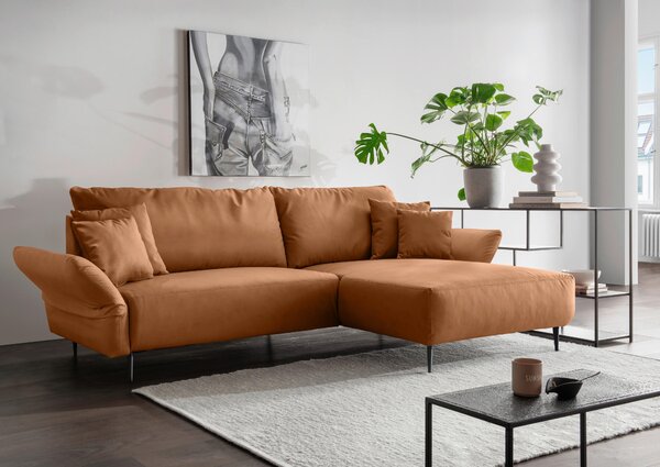 ROHOVÁ SEDAČKA, textil, koňaková Livetastic - Sedací soupravy, Online Only