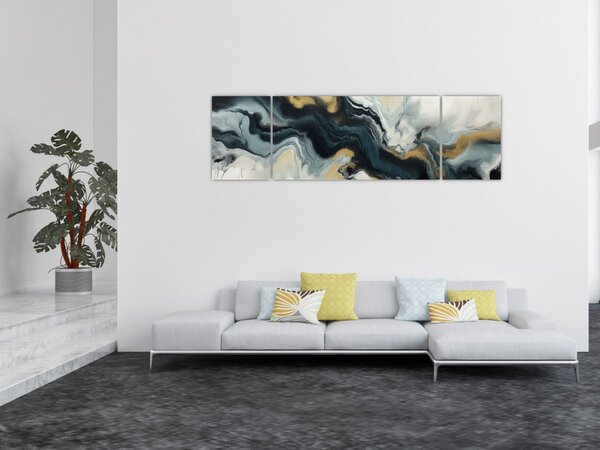 Obraz - Mramorovaná kresba (170x50 cm)