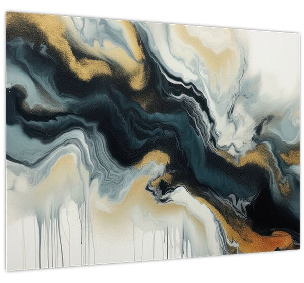 Obraz - Mramorovaná kresba (70x50 cm)