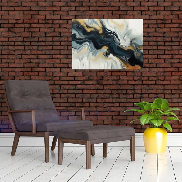 Obraz - Mramorovaná kresba (70x50 cm)