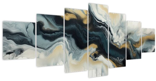 Obraz - Mramorovaná kresba (210x100 cm)