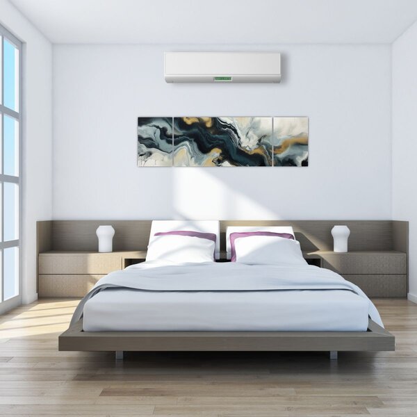Obraz - Mramorovaná kresba (170x50 cm)