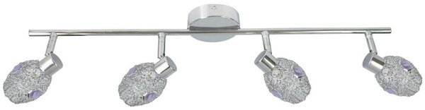 Stropní bodové moderní osvětlení GOLDEN - 4xG9, 40W, chromované / čiré