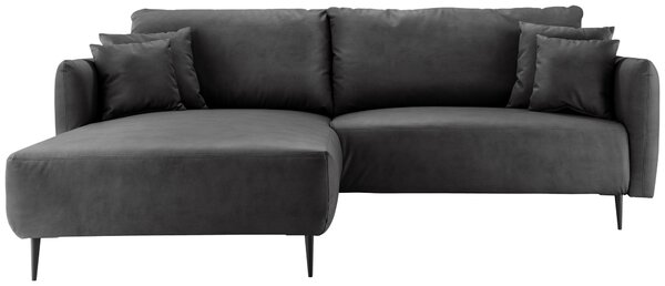 ROHOVÁ SEDAČKA, textil, černá Livetastic - Sedací soupravy, Online Only