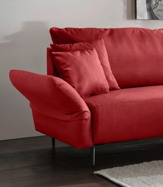 ROHOVÁ SEDAČKA, textil, červená Livetastic - Sedací soupravy, Online Only