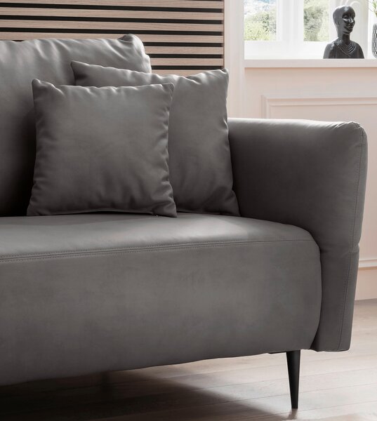 ROHOVÁ SEDAČKA, textil, antracitová Livetastic - Sedací soupravy, Online Only