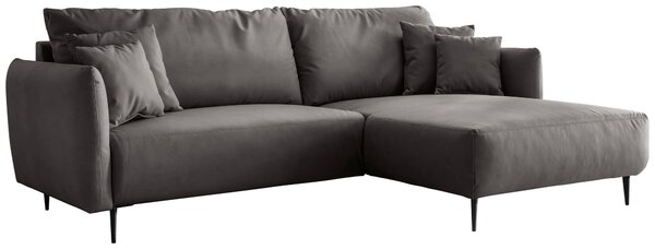 ROHOVÁ SEDAČKA, textil, antracitová Livetastic - Sedací soupravy, Online Only